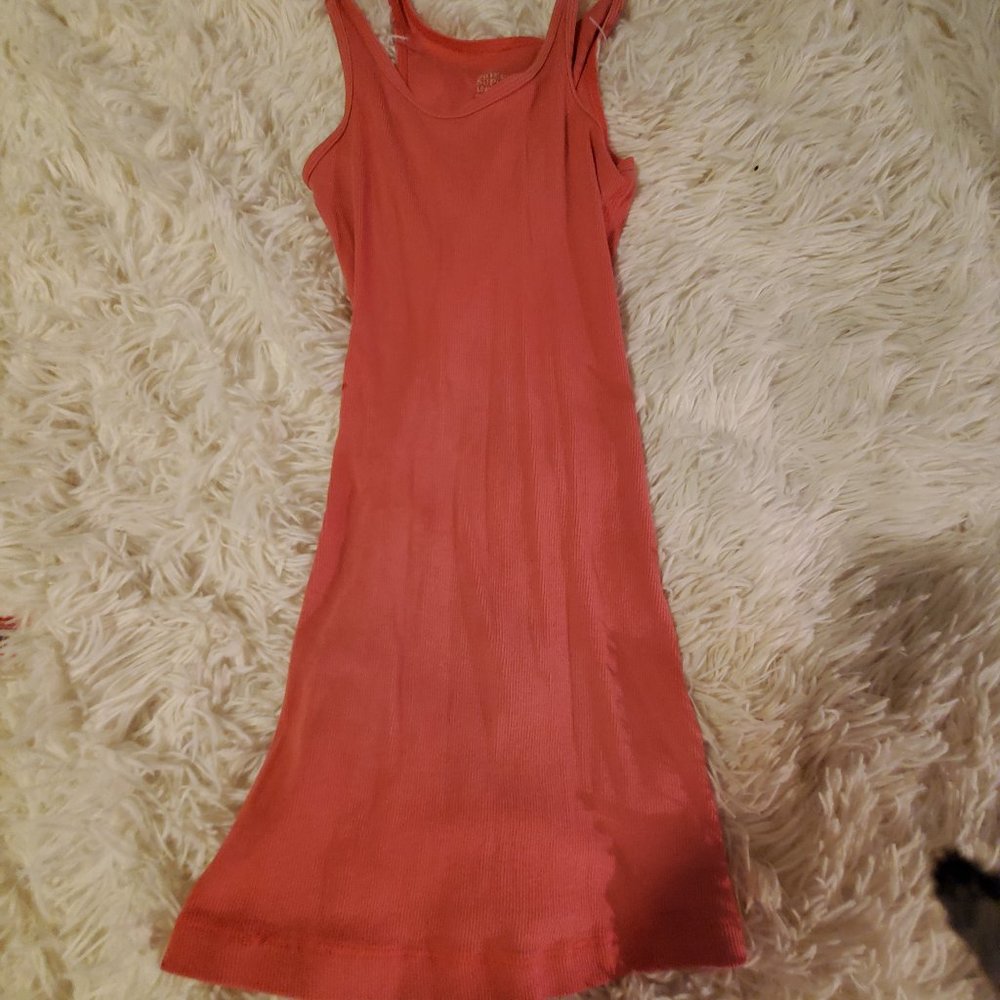 Pink extra long cami